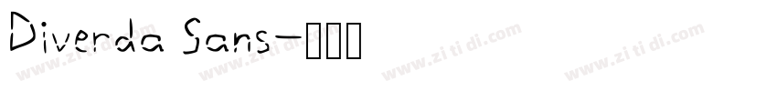Diverda Sans字体转换